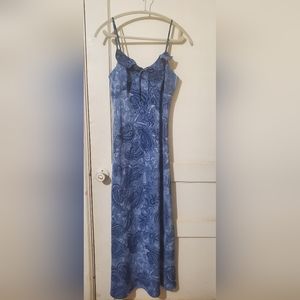 Blue Paisley Dress